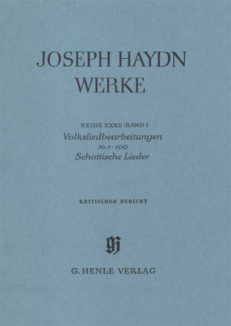 Haydn: Arrangements of Folk Songs Nos. 1-100 (Scottish Songs)