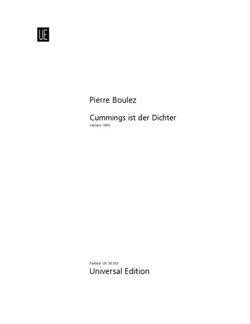 Boulez: Cummings ist der Dichter