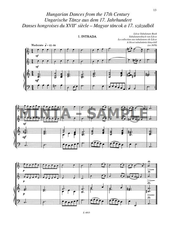 Chamber Music for Two Melodic Instruments and Basso continuo