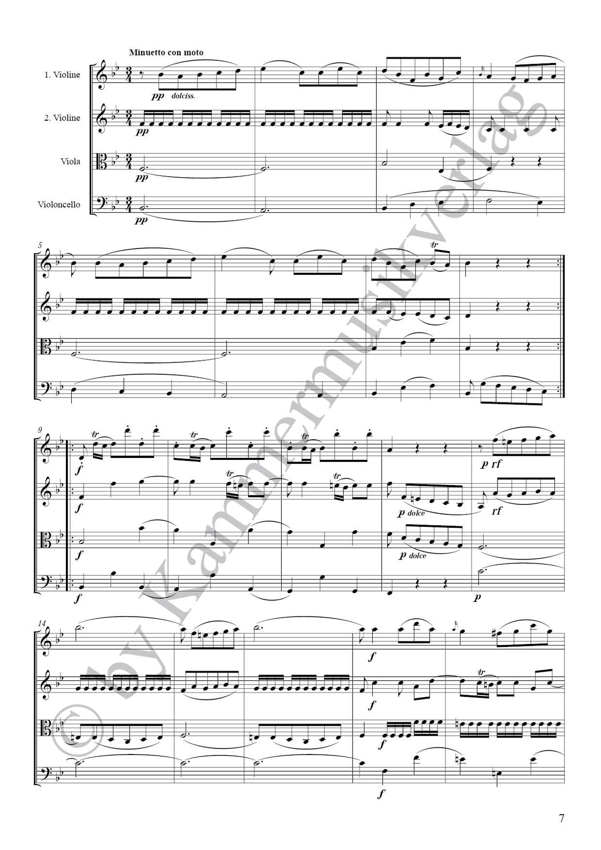 Boccherini: String Quartet in B-flat Major, G 195, Op. 26, No. 1