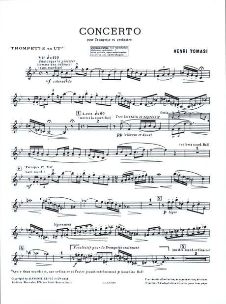 Tomasi: Trumpet Concerto