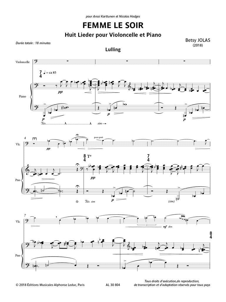 Jolas: Femme le soir