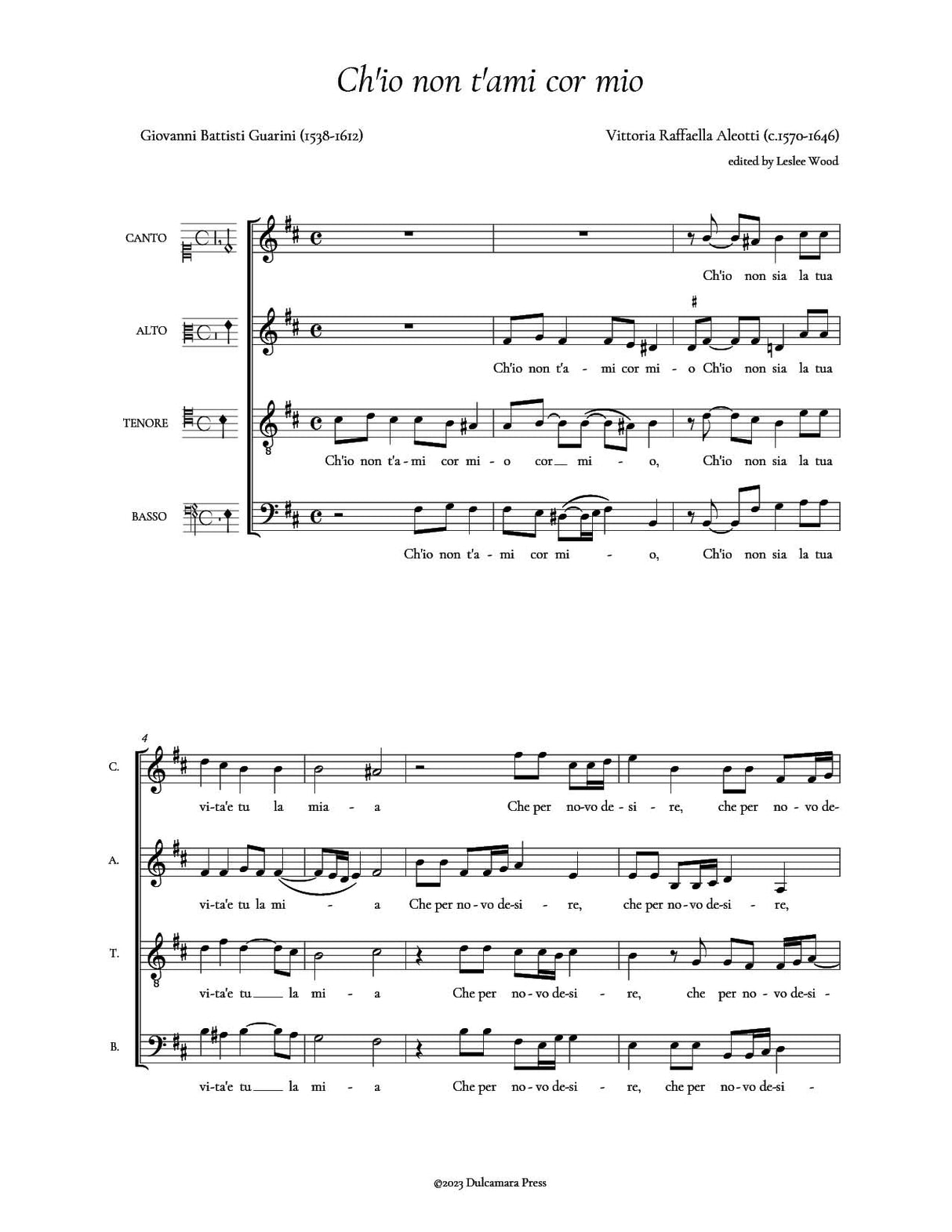 Aleotti: Ghirlanda de Madrigali