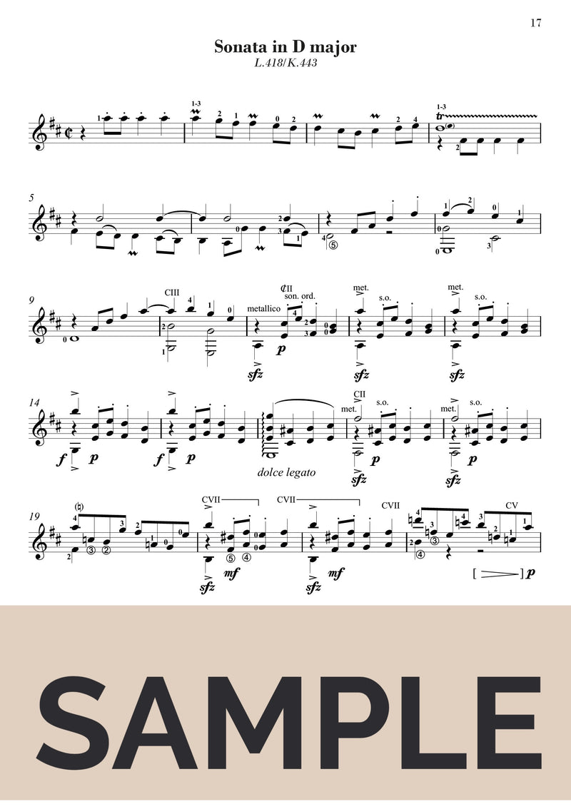Scarlatti: 12 Sonatas (arr. for guitar)