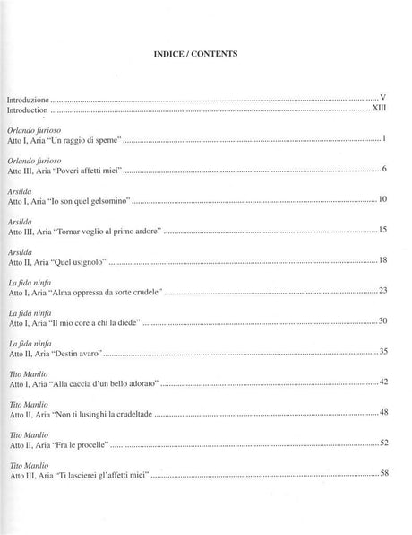 Vivaldi Opera Arias for Soprano