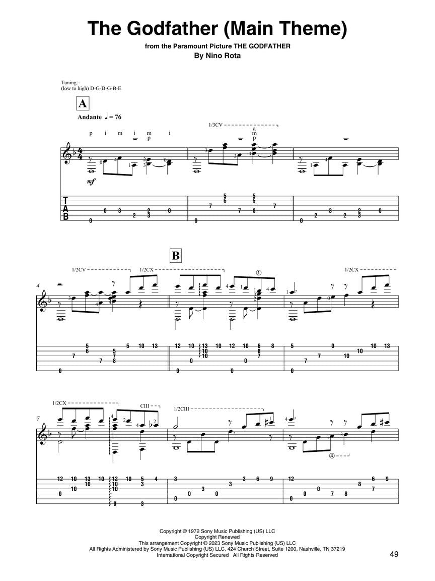 Movie Themes for Classical Guitar