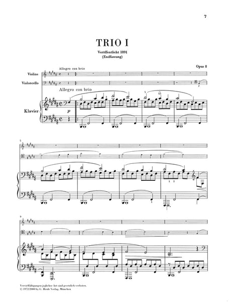 Schumann: Piano Trio, Op. 17