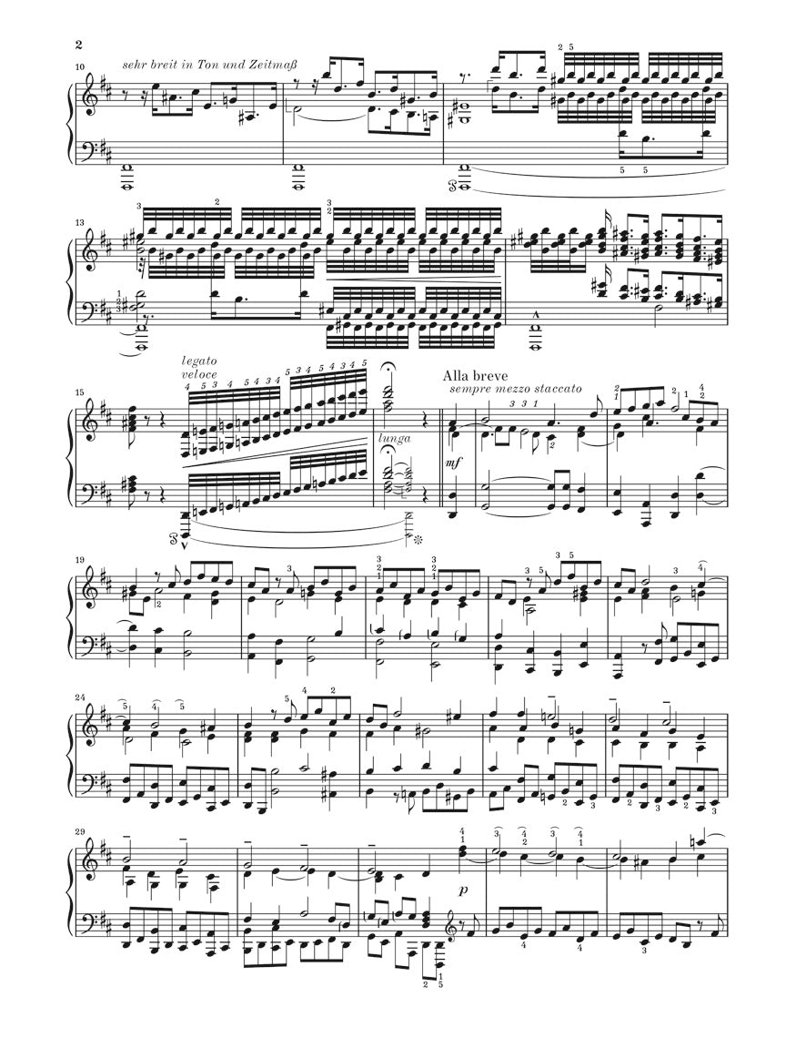 Bach-Busoni: Prelude and Fugue in D Major, BWV 532 (for piano)