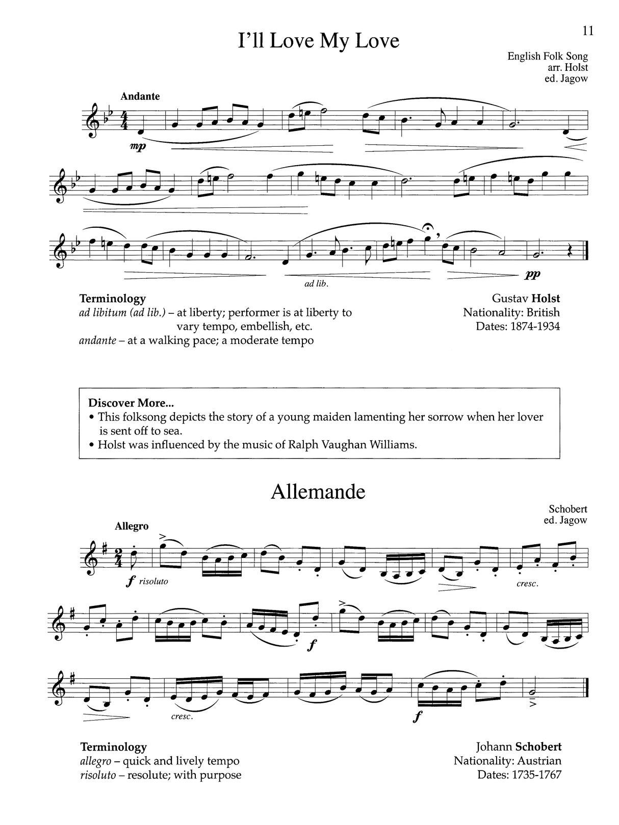 Intermediate Studies for Developing Artists on the Clarinet