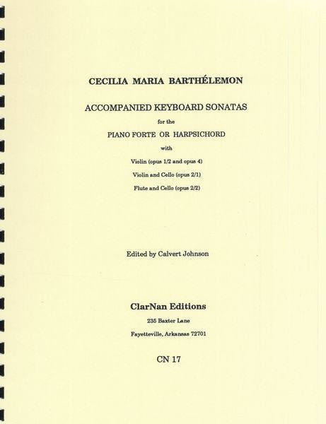 Barthelemon: 4 Sonatas