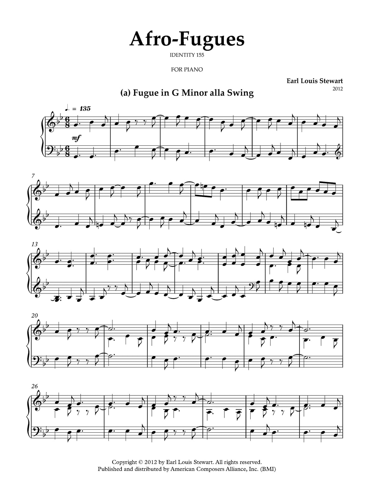 Stewart: Afro-Fugues