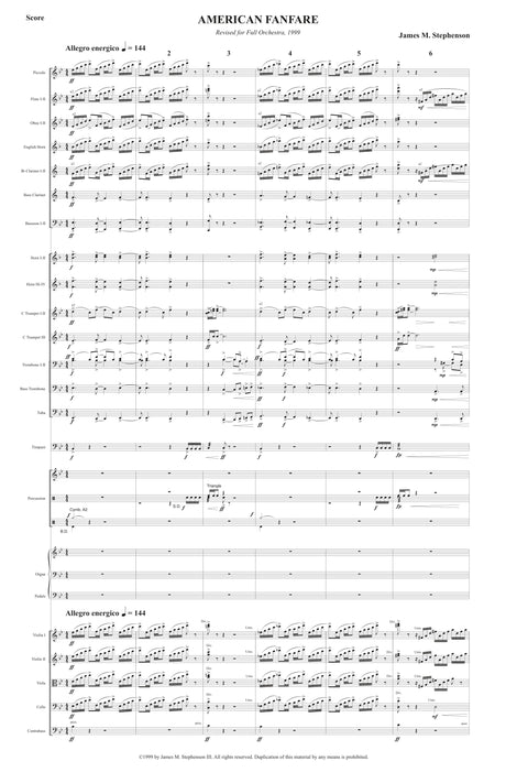 Stephenson: American Fanfare (Version for Orchestra)