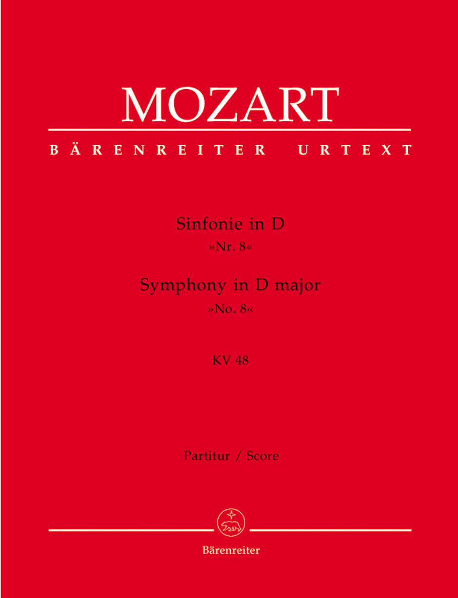 邦楽 in-d d/o/s Mozart: Symphony No. 8 in D Major, K. 48 – Ficks Music