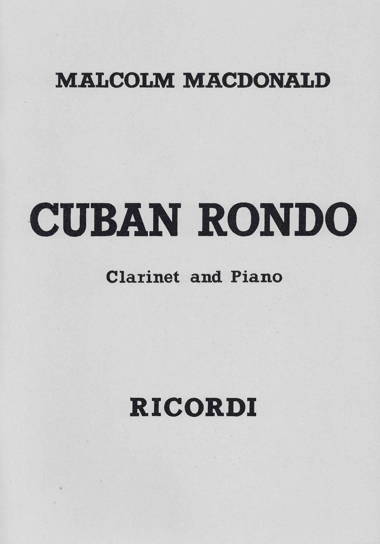 Macdonald: Cuban Rondo