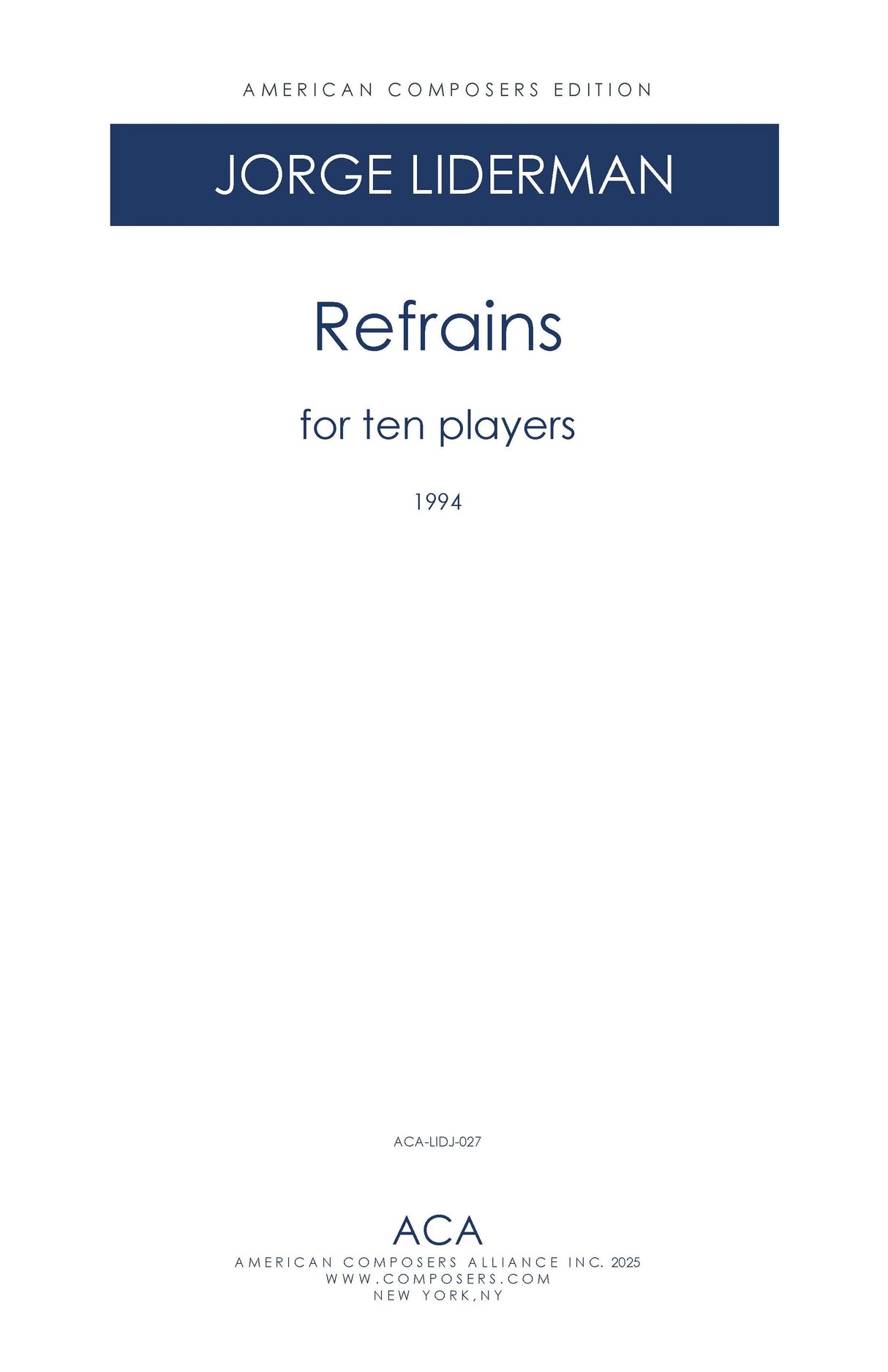 Liderman: Refrains