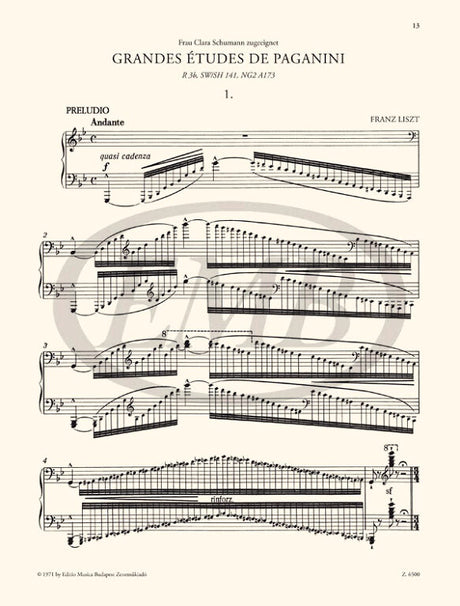 Liszt: Grandes Études de Paganini