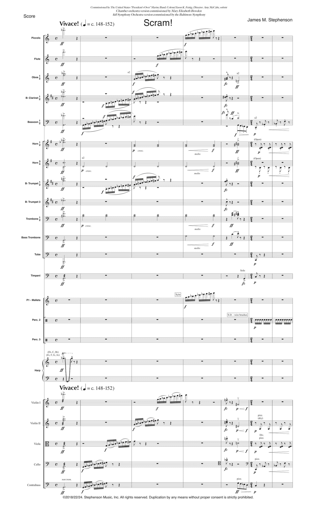 Stephenson: Scram! (Version for Trumpet & Chamber Orchestra)