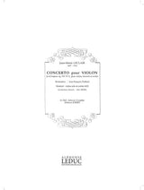 Leclair: Violin Concerto in D Major, Op. 7, No. 2