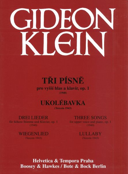 Klein: 3 Songs, Op. 1 / Lullaby (1943)