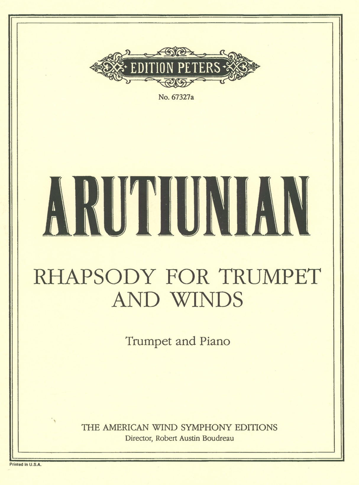 Arutiunian: Rhapsody