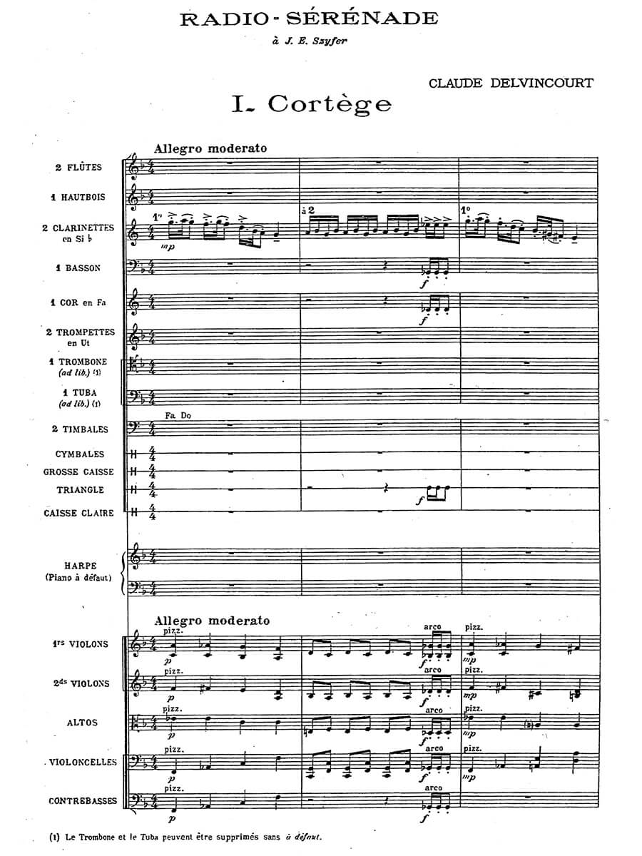 Delvincourt: Radio-Serenade