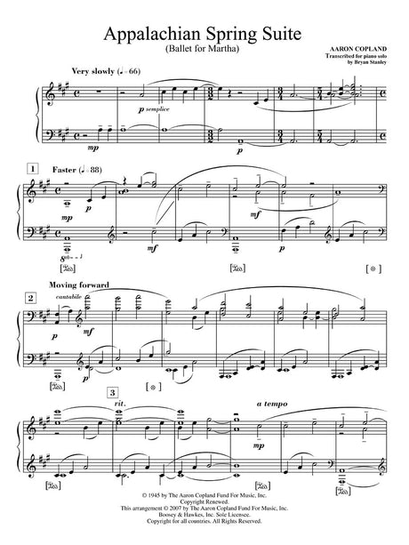 Copland: Appalachian Spring Suite (arr. for piano)