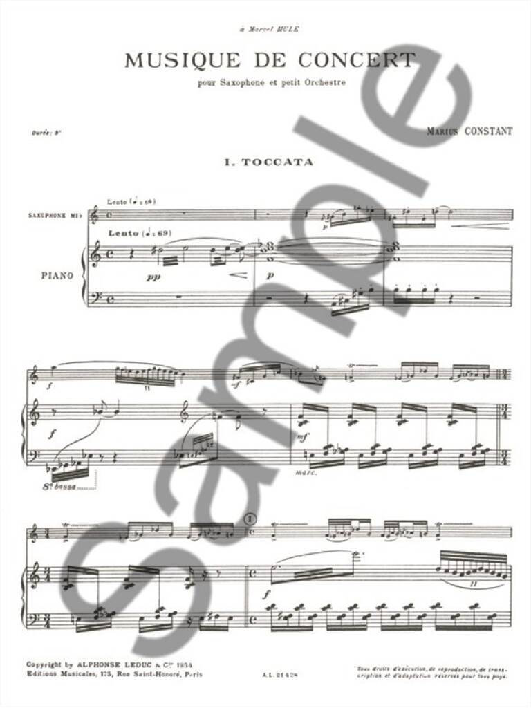 Constant: Musique de Concert