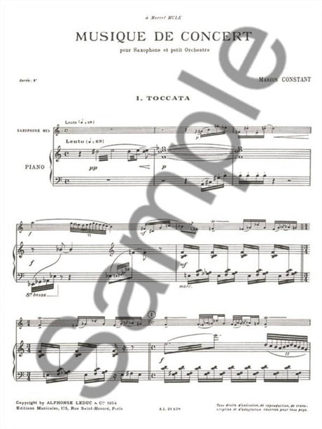 Constant: Musique de Concert