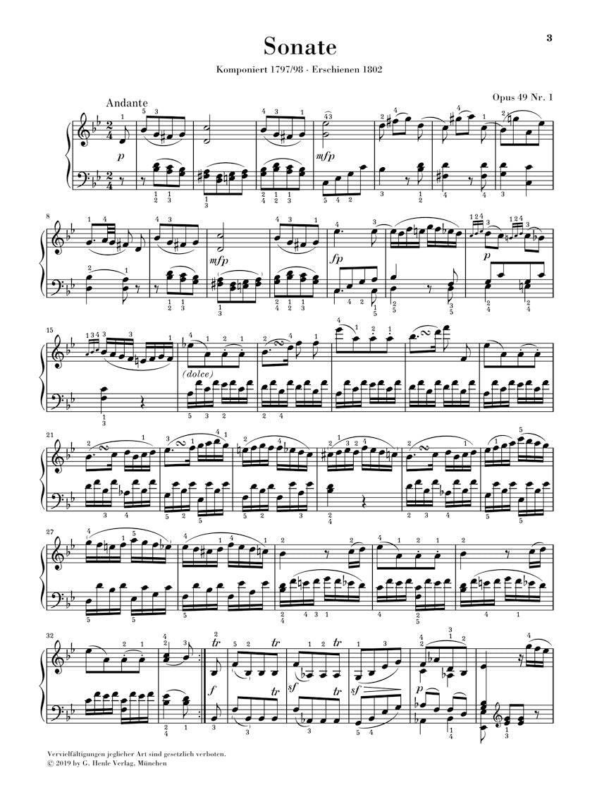 Beethoven: 5 Easy Piano Sonatas, Op. 2, No. 1, Opp. 14 & 49
