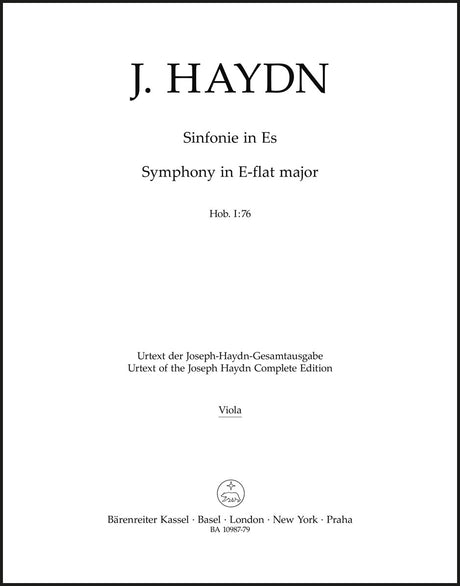 Haydn: Symphony in E-flat Major, Hob. I:76