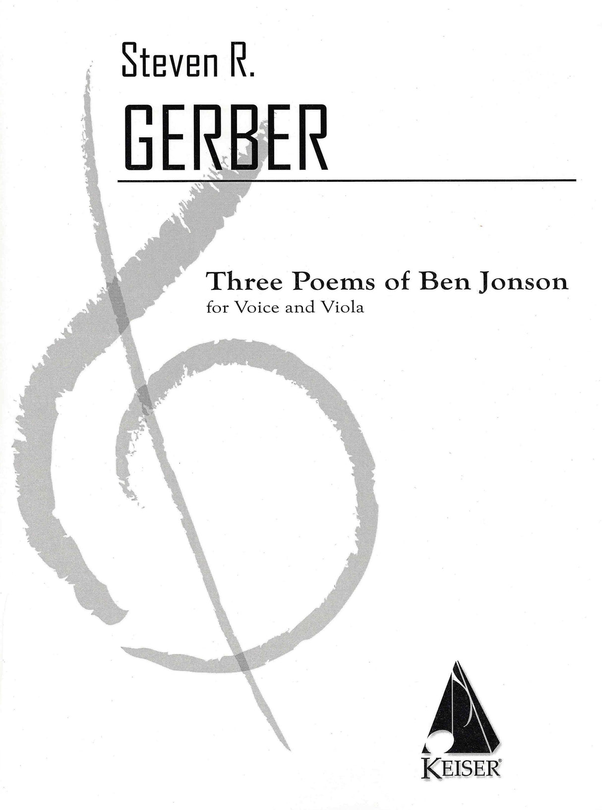 Gerber: 3 Poems of Ben Jonson