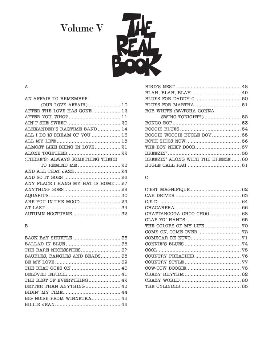 The Real Book – Volume 5