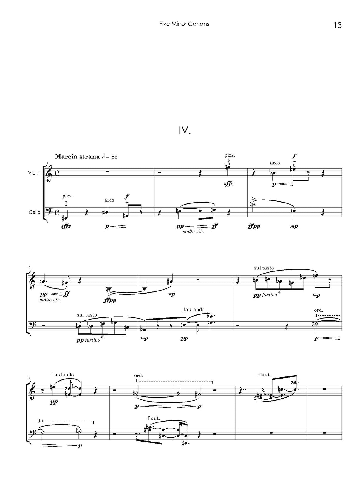 Mecionis: 5 Mirror Canons