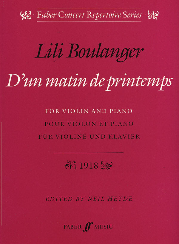 L. Boulanger: D'un matin de printemps