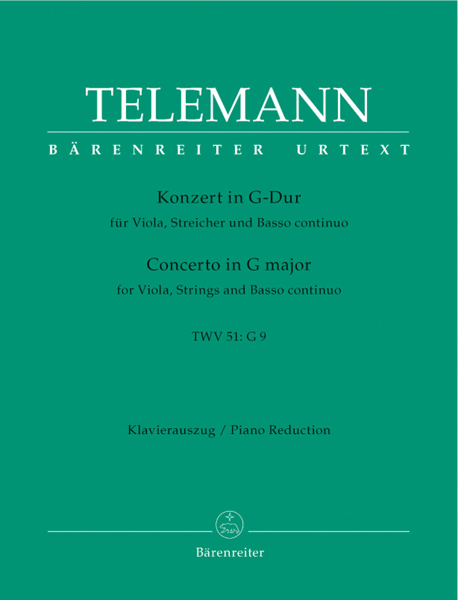 Telemann: Viola Concerto in G Major, TWV 51:G9 – Ficks Music