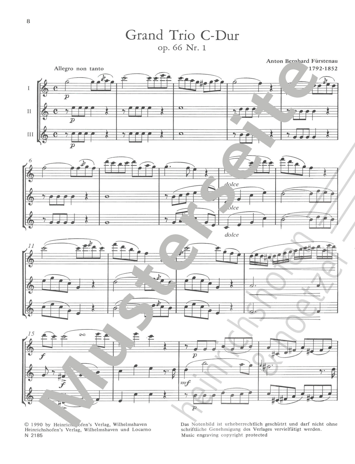 Fürstenau: Grand Trio in C Major, Op. 66, No. 1