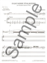 Bozza: Fantaisie Italienne (arr. for soprano sax & piano)