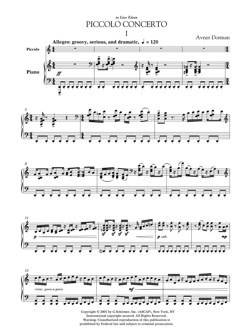 Dorman: Piccolo Concerto