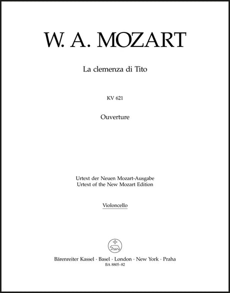 Mozart: Overture to La clemenza di Tito, K. 621