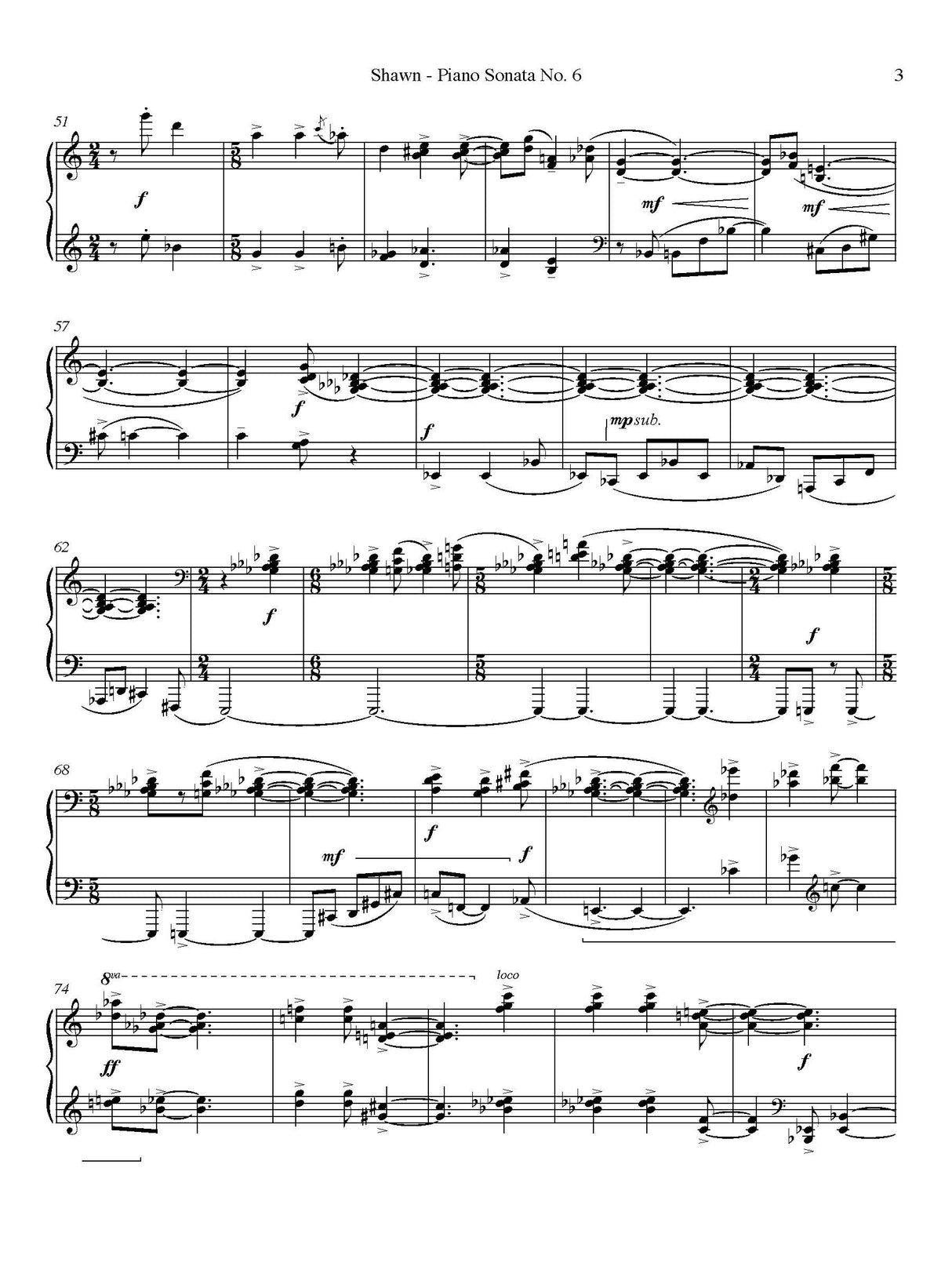 Shawn: Piano Sonata No. 6