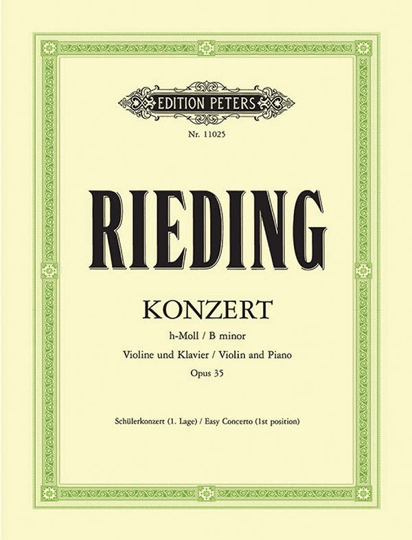 Rieding: VIolin Concerto in B Minor, Op. 35