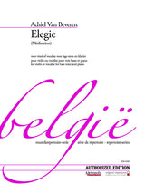 Beveren: Elegie (Méditation) for Bass Voice or Violin & Piano