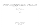 Schlee: Two Psalms, Op. 74