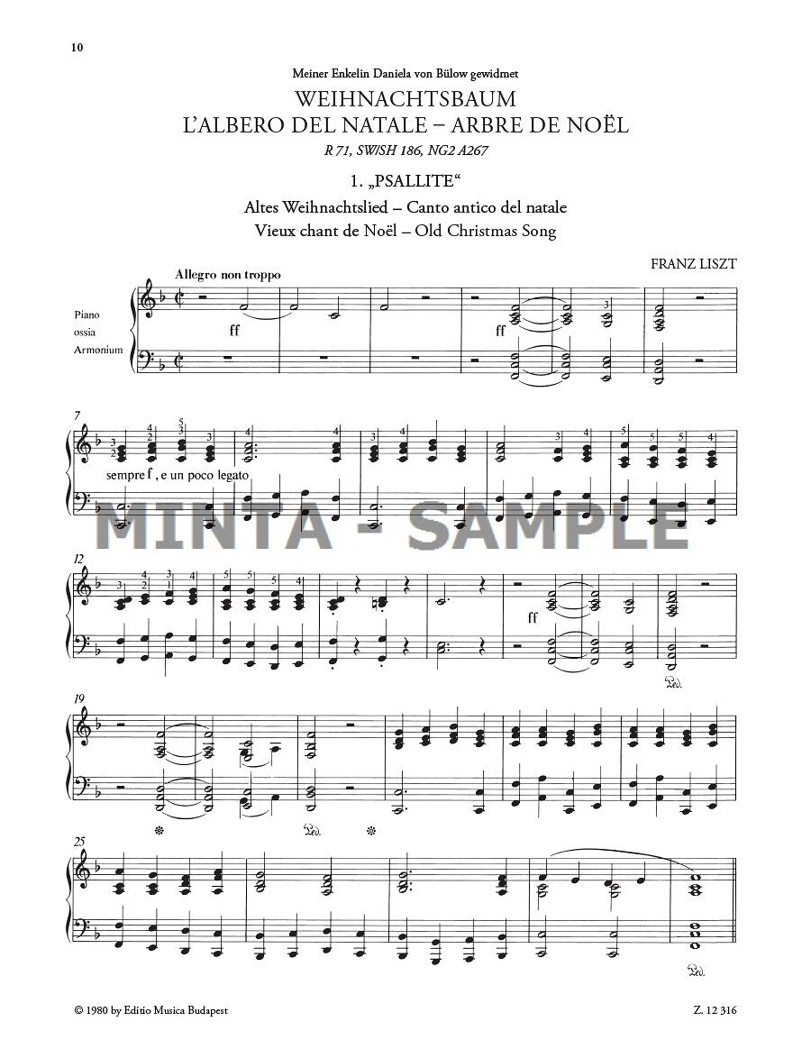 Liszt: Weihnachtsbaum (Christmas Tree)