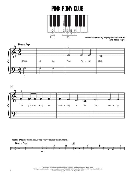 Piano for Teens Songbook