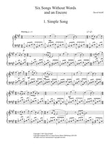 Schiff: 6 Songs Without Words (and an Encore)