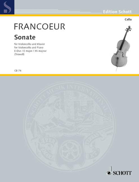 Francoeur: Cello Sonata in E Major – Ficks Music