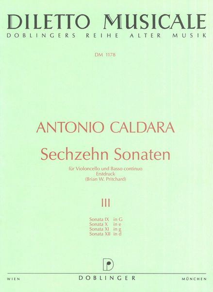 Caldara: 16 Sonatas Volume 3