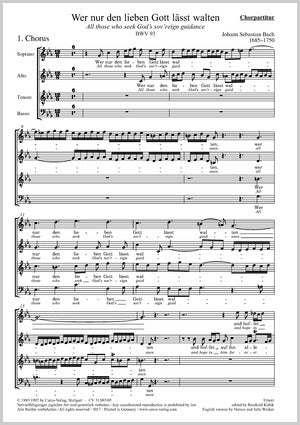 Bach: Wer nur den lieben Gott läßt walten, BWV 93
