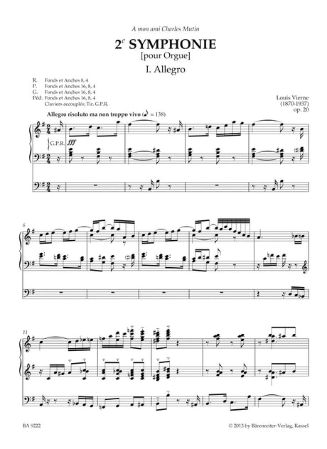 Vierne: Second Symphony, Op. 20